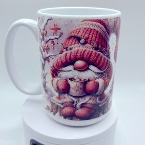 Christmas winter gnomes sublimated coffee mug